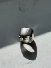 Load image into Gallery viewer, Chunky Solid Sterling Silver Cigar Band Ring Size 7.25
