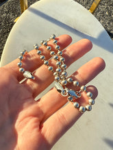 Load image into Gallery viewer, Vintage 90s Italian Ball Chain Sterling Silver Necklace 16”
