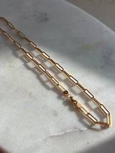 Load image into Gallery viewer, Gold Vermeil y2k Paperclip Link Chain 14.5”

