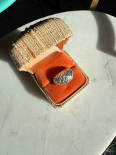 Load image into Gallery viewer, Vintage Sterling Silver Diamond Cut Dome Ring Size 6.75
