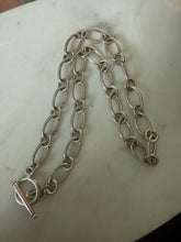 Load image into Gallery viewer, Toggle Clasp Sterling Silver Chain 18”

