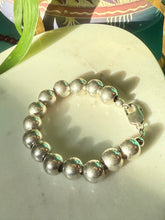 Load image into Gallery viewer, Chunky Ball Chain Sterling Silver Bracelet 7.5”
