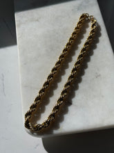Load image into Gallery viewer, Vintage 12k Gold Fill Chunky Rope Chain 18”
