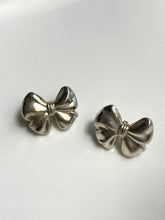 Load image into Gallery viewer, Bow Sterling Silver Post Back Earrings
