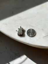 Load image into Gallery viewer, Vintage Solid Sterling Silver Cat Keepsake Pendant
