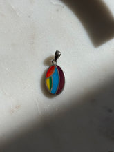 Load image into Gallery viewer, Rainbow Enamel Sterling Silver Pendant
