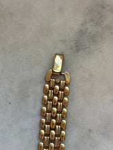 Load image into Gallery viewer, Gold Tone Panther Link Bracelet
