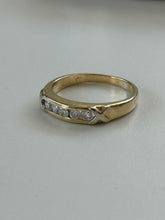 Load image into Gallery viewer, Diamond Solid 14k Gold Ring Size 5.5

