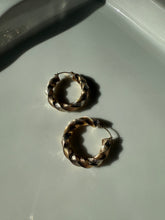 Load image into Gallery viewer, Tubular Gold Vermeil Hoops

