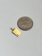 Load image into Gallery viewer, Black Enamel ‘D’ 14k Gold Pendant
