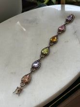Load image into Gallery viewer, Multicolor Glass Sterling Silver Bracelet
