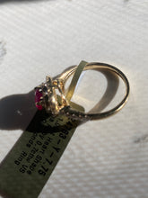 Load image into Gallery viewer, Heart Shape Burma Ruby &amp; VS Diamond 14k Yellow Gold Ring
