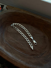 Load image into Gallery viewer, Italian Sterling Silver Cuban Link Bracelet 7.75”
