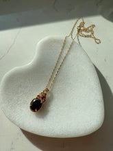 Load image into Gallery viewer, Tourmaline Gold Vermeil Necklace 18”
