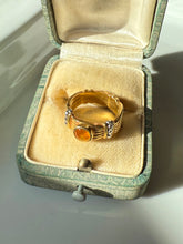 Load image into Gallery viewer, Lagos 18k Gold &amp; Platinum Citrine Ring Size 5
