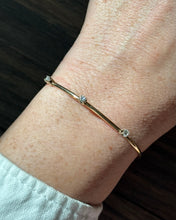 Load image into Gallery viewer, Solid 14k Gold Natural Diamond Cuff Bracelet
