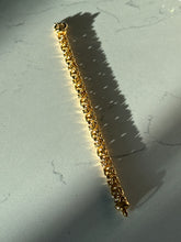 Load image into Gallery viewer, Italian Byzantine Gold Vermeil Sailor Clasp Bracelet 8”
