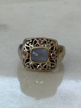 Load image into Gallery viewer, Chunky Sterling &amp; 18k Gold Ring Size 10
