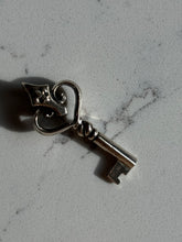 Load image into Gallery viewer, Ann King Sterling &amp; 18k Gold Key Pendant
