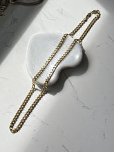 Load image into Gallery viewer, Italian Gold Vermeil Cuban Curb Link Chain 24”
