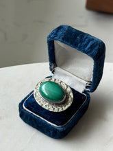 Load image into Gallery viewer, Chunky Malachite Sterling Silver Ring Size 7
