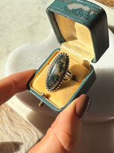 Load image into Gallery viewer, Vintage 1970s Agate Sterling Silver Ring Size 5
