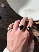 Load image into Gallery viewer, Vintage 10k Gold Black Onyx &amp; Opal Ring Size 9

