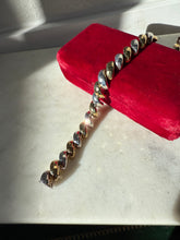 Load image into Gallery viewer, Disco Two-Tone Croissant San Marco Gold Vermeil Sterling Bracelet 7.5”
