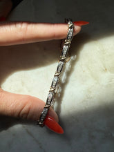 Load image into Gallery viewer, Vintage Two-Toned 10k Gold 1.25ctw Diamond Tennis Bracelet
