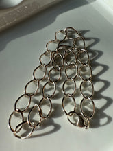 Load image into Gallery viewer, Open Chain Link Sterling Silver Necklace 18”
