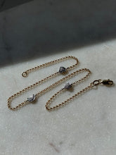 Load image into Gallery viewer, Celestial 14k Two-Tone Gold Ankle Bracelet 10.5”
