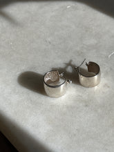Load image into Gallery viewer, Vintage Wide Sterling Silver Earrings

