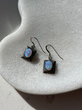Load image into Gallery viewer, Sterling Silver Dangle Opal Earrings
