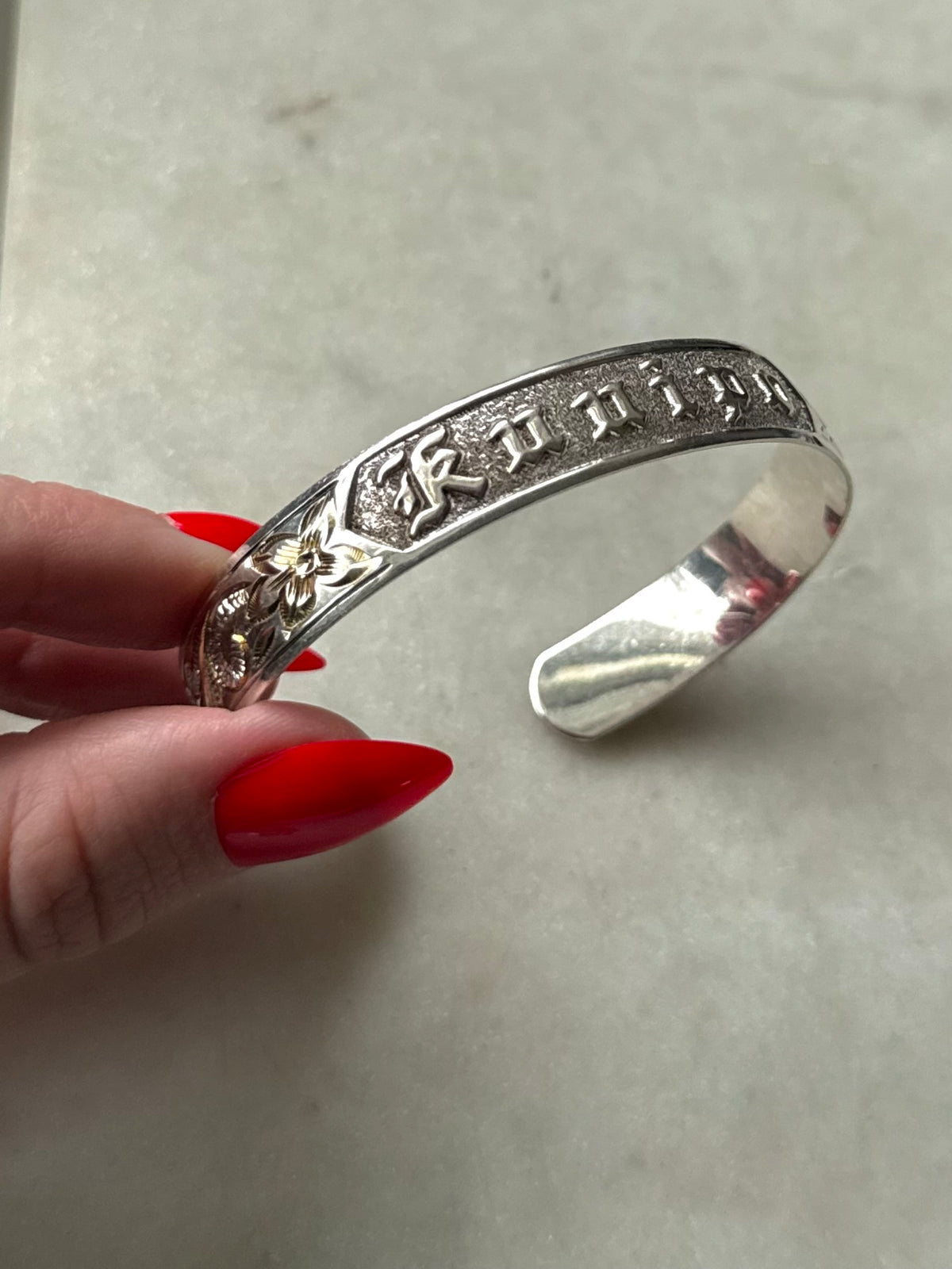 Kuuipo Sterling Silver Two-Tone Cuff Bracelet