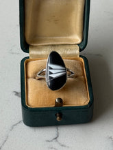 Load image into Gallery viewer, Banded Agate Sterling Silver Ring Size 9
