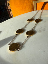 Load image into Gallery viewer, Milor Italy Gold Vermeil Coin Necklace 18”
