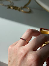 Load image into Gallery viewer, Vintage 14k Yellow Gold Ruby Band Size 6.25
