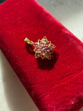 Load image into Gallery viewer, Natural Ruby 18k Gold Star Charm
