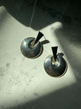 Load image into Gallery viewer, Mexico Black Onyx Sterling Silver Statement Earrings

