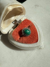 Load image into Gallery viewer, Malachite Sterling Silver Ring Size 5.25
