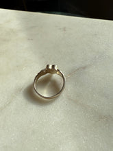Load image into Gallery viewer, Black Onyx Sterling Silver Heart Ring Size 7.75
