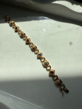Load image into Gallery viewer, Gold Vermeil Multicolor Bracelet 7.5”
