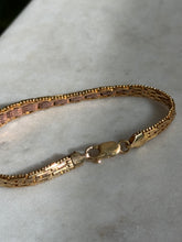 Load image into Gallery viewer, Milor Gold Vermeil Double Sided Bracelet 7.5”
