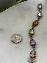 Load image into Gallery viewer, Multicolor Glass Sterling Silver Bracelet
