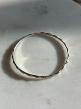 Load image into Gallery viewer, Vintage Bamboo Thin Sterling Bangle Bracelet
