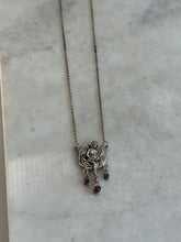 Load image into Gallery viewer, Cabochon Amethyst Witch Sterling Silver Necklace
