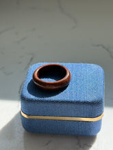 Load image into Gallery viewer, Brown Wood Stacker Band Size 5.25
