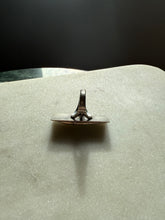 Load image into Gallery viewer, Elongated Turquoise Sterling Silver Ring Size 4.75
