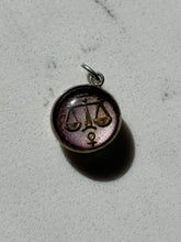 Load image into Gallery viewer, Vintage Sterling Libra Double Sided Charm
