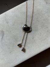 Load image into Gallery viewer, Vintage Sterling Silver Two-Tone Lariat Necklace
